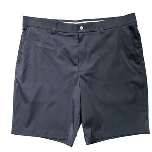 Callaway Mens Bermuda Golf Shorts 36 Black Flat Front Stretch Casual Wicking